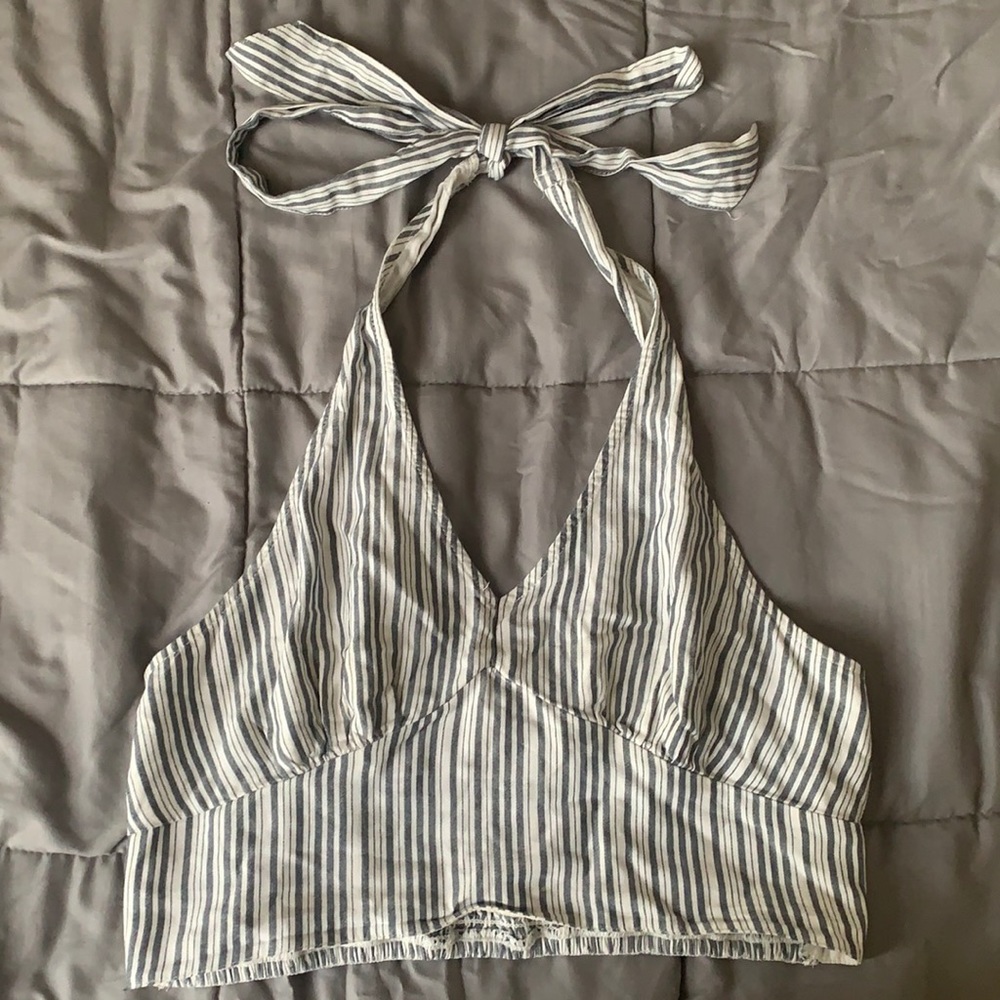 Striped cropped top